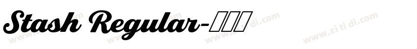 Stash Regular字体转换